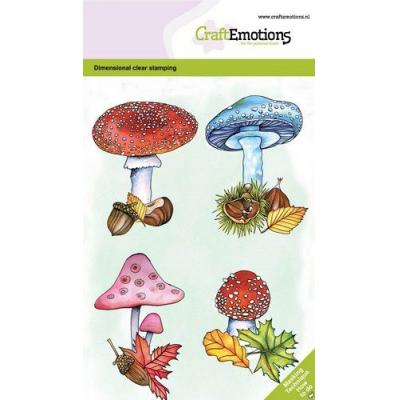 CraftEmotions Clear Stamps - Pilze
